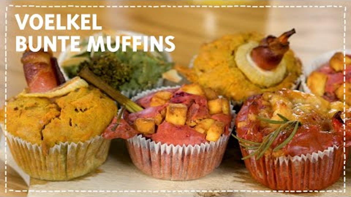 Bunte Muffins für den Picknickkorb