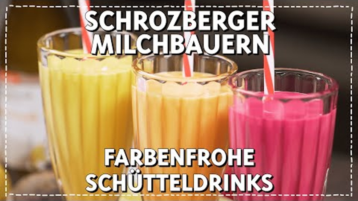 Farbenfrohe Schütteldrinks