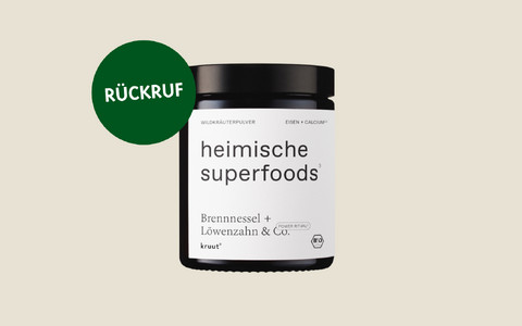 Rückruf: Kruut Heimische Superfoods (70 g)
