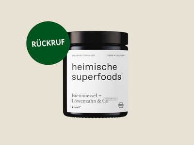 Rückruf: Kruut Heimische Superfoods (70 g)
