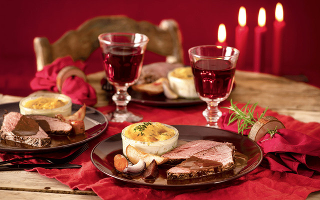 Weihnachtsbraten mit Ofengemüse & Gratin Teaser