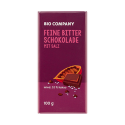 Feine Bitterschokolade mit Salz