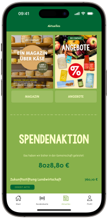 Screenshot BIO COMPANY App