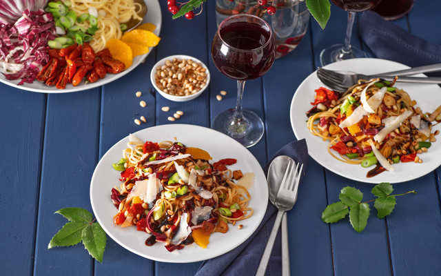 Linguine in Rotwein-Soße Teaser