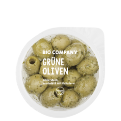 Grüne Oliven, mariniert mit Kräutern - 4260042310772_gruene_oliven_125g_as.png