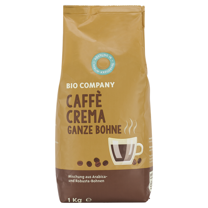 Caffè Crema, ganze Bohne