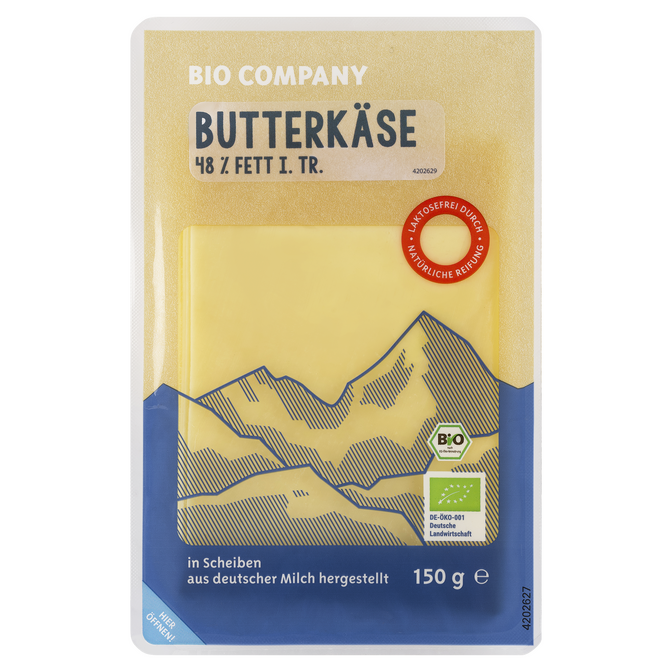 Butterkäse in Scheiben