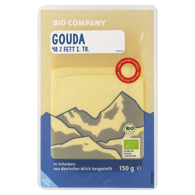 Gouda in Scheiben