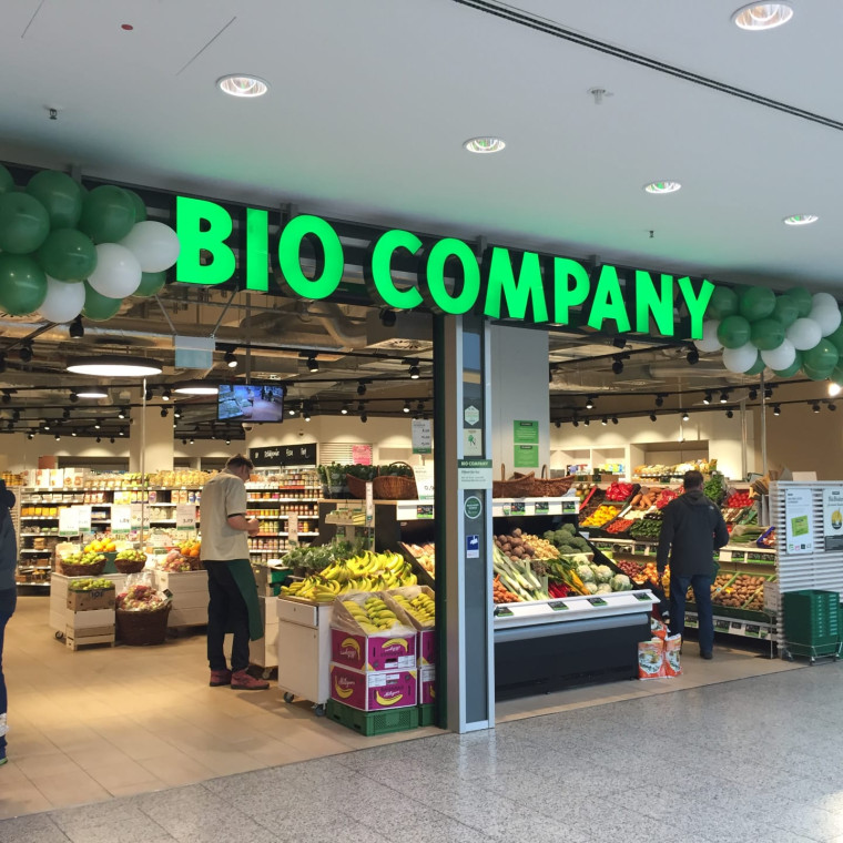 Eingang BIO COMPANY Markt